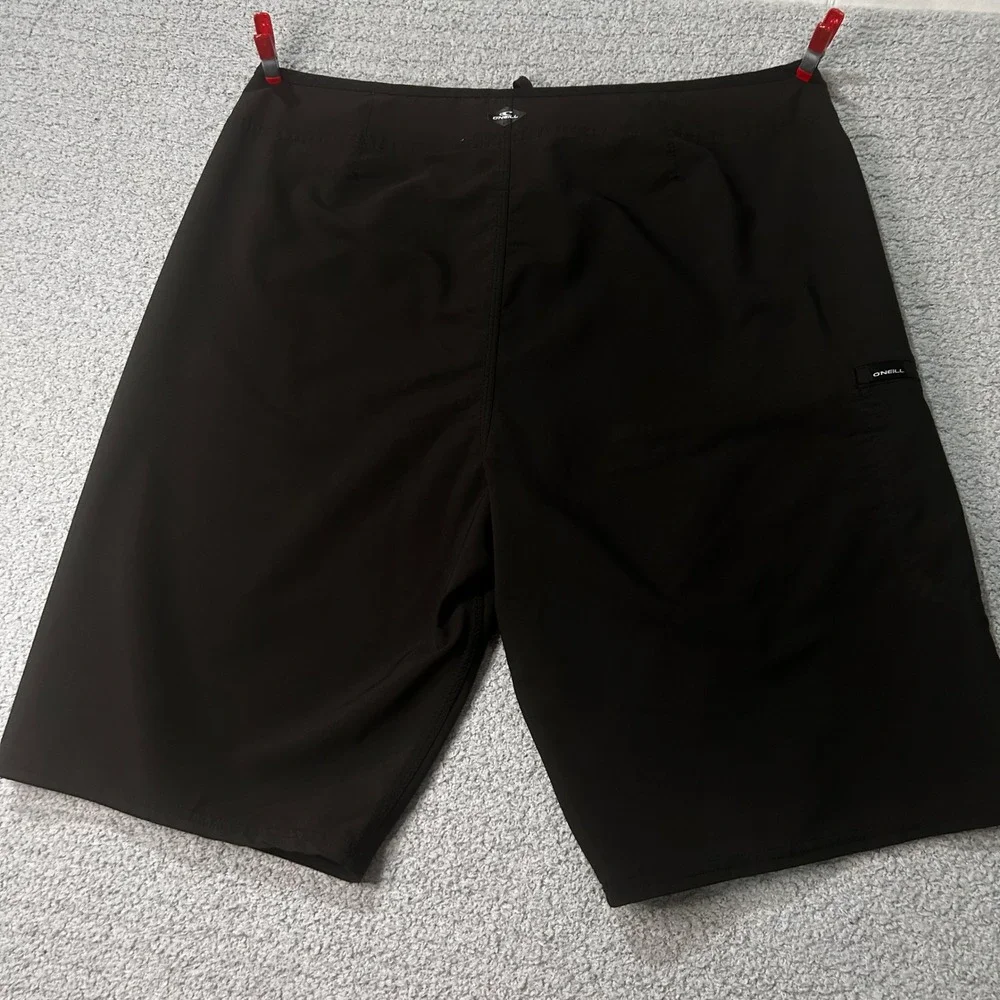 O'Neill Board Shorts Hyperfreak 34 Black Surf Beach Patriotic Athletic Summer